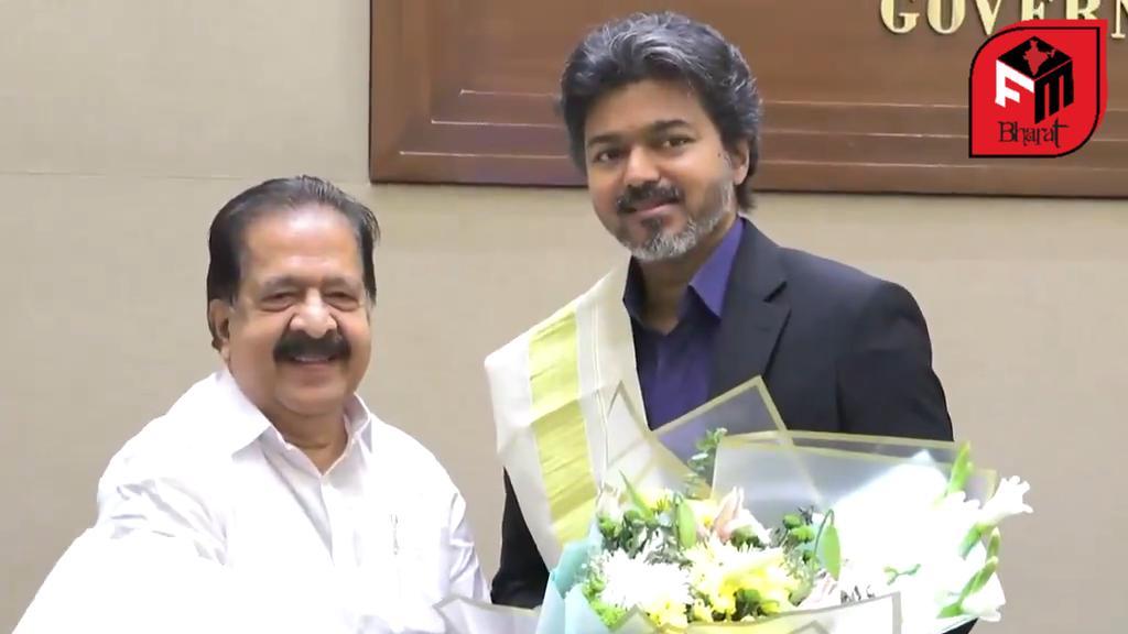 Tamil Nadu Chief Minister Shri C. Joseph Vijay with Keralam Home Minister discuss regarding the anti-drug fight in both states.