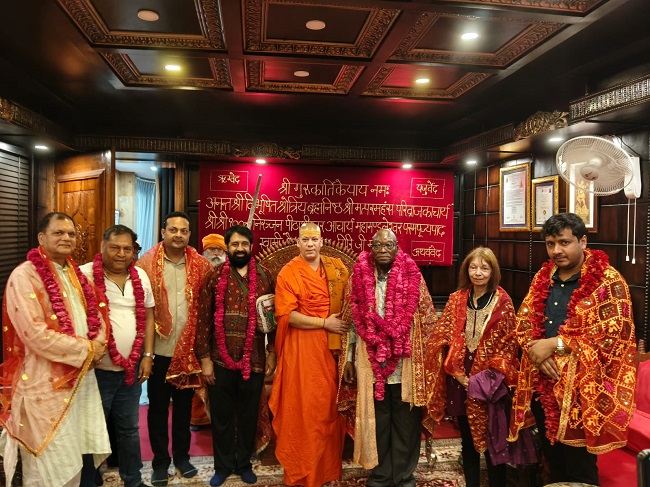 Former South African President Jacob Zuma offered prayers at the Dakshin Kali Temple in Haridwar.