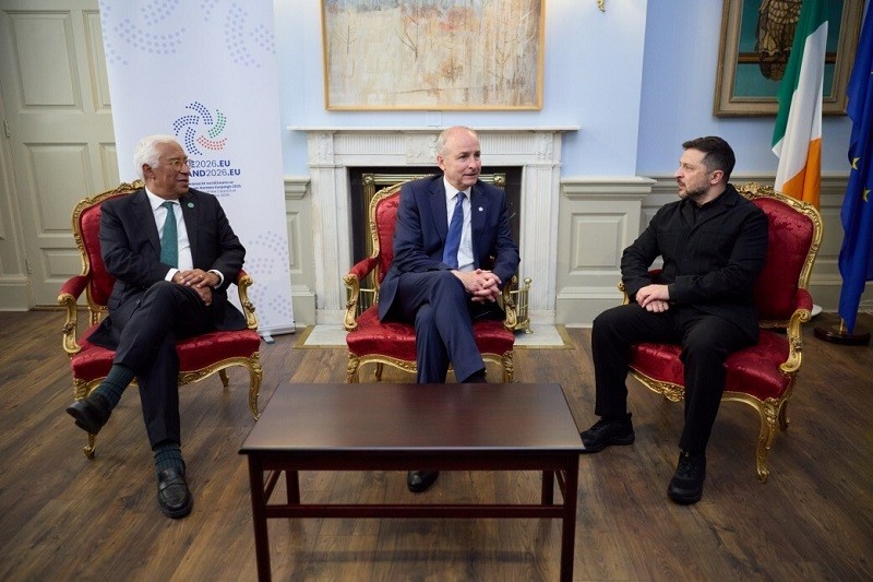 Zelensky in Dublin As Ireland begins EU Presidency Term