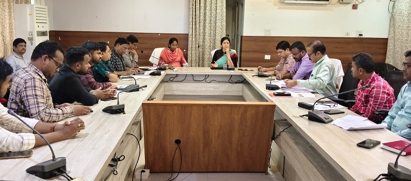 Review meeting of Additional Chief Secretary Urban Development Department for Rath