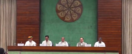All-Party Meeting Opposition stages symbolic walkout over NCPI issue; Kiren Rijiju appeals for smooth functioning of Parliament.