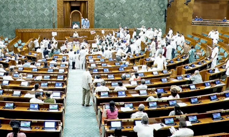 Fourth adjournment in Lok Sabha two minutes after reconvening