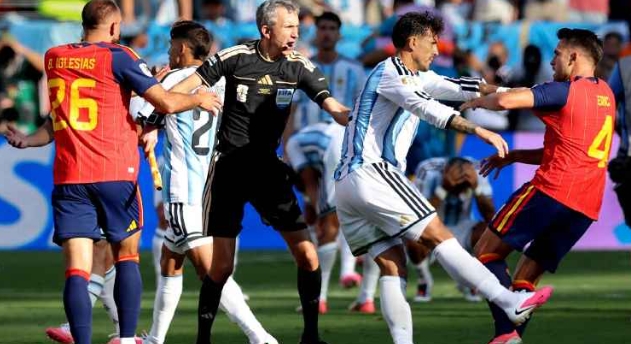 FIFA has launched an investigation into the clash between Spain and Argentina players.