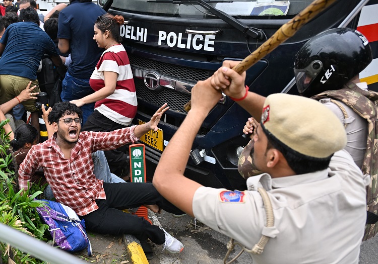 NEET protest: Oppn compares police action to Hitler, Jallianwala Bagh massacre