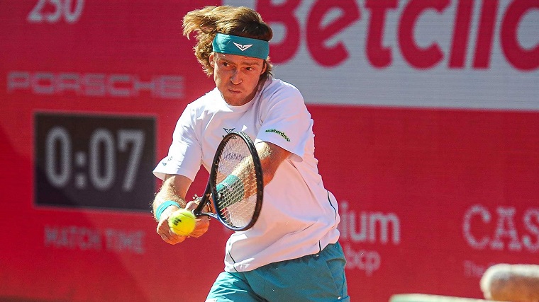 Rublev surges to dominant win, Portugal's Faria reaches QFs in Estoril