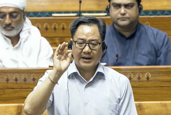 'Congress will fall into trap if Parliament disruptions continue': Kiren Rijiju