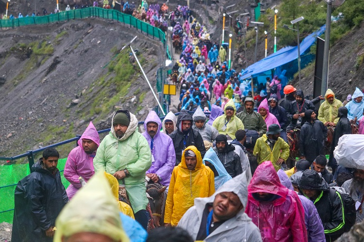 Amarnath Yatra, suspended for six days, resumed from Jammu on Saturday; the 18th batch comprises 6,269 pilgrims.