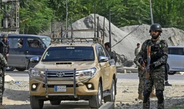 15 people including 14 security personnel killed in terrorist attack on Khyber Pakhtunkhwa tank, 12 attackers killed in retaliatory fire