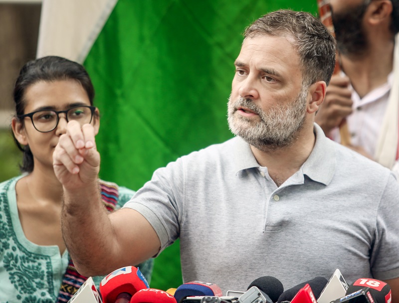 'Let's get rid of this regime', says Rahul Gandhi after Pradhan's resignation