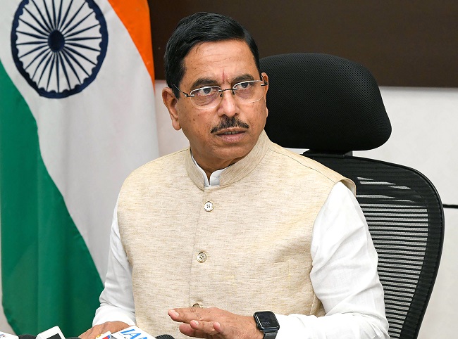 Accepting it with humility, a deep sense of duty: Pralhad Joshi after assuming charge as Union Education Minister