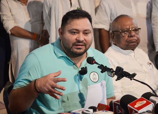 Tejashwi Yadav warns of 'major protest' if FIRs against demonstrators not withdrawn in Bihar