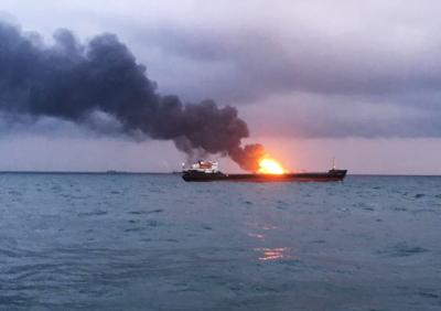 Oil tanker explodes after striking naval mine in Strait of Hormuz: Report