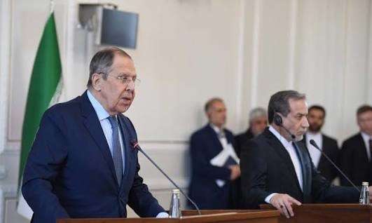 Iranian, Russian FMs discuss Ukraine's attack on Iran's ship in Caspian Sea