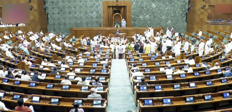 Lok Sabha adjourned till noon amid Oppn protest during Question Hour