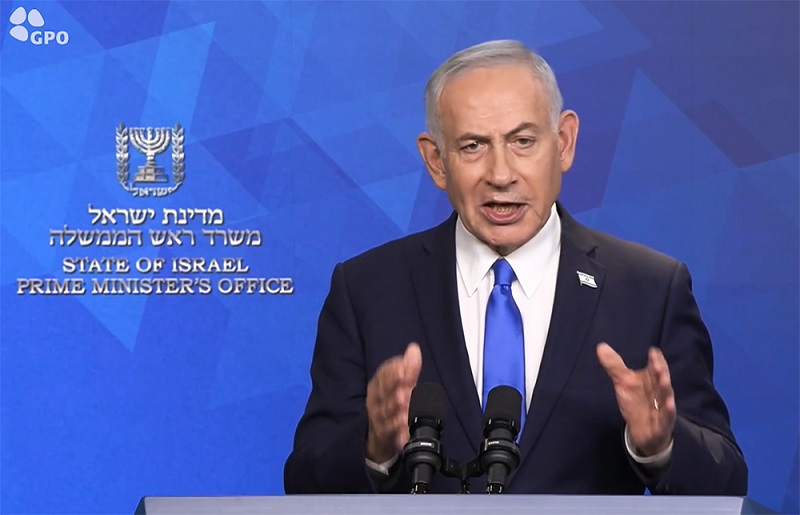 Netanyahu says Israel not to withdraw from current Gaza positions until Hamas fully disarmed